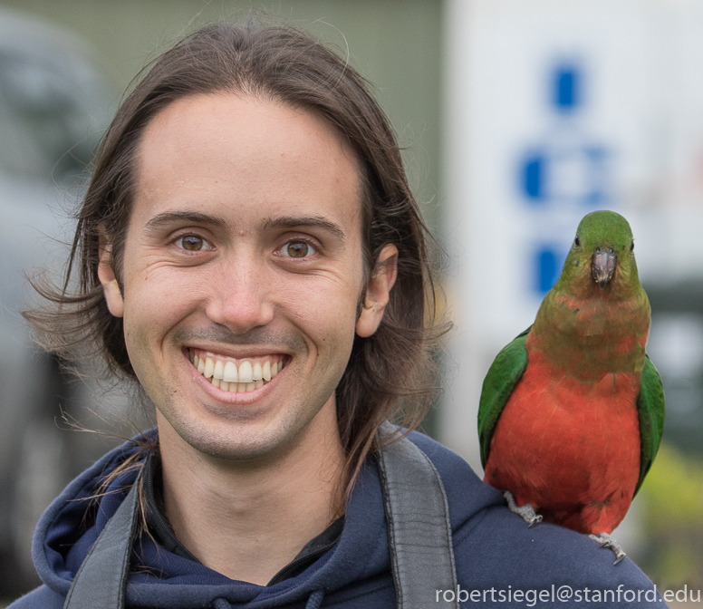 aaron with bird